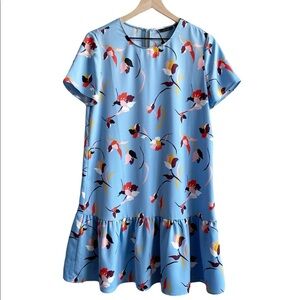Halogen Baby Blue Floral Dress